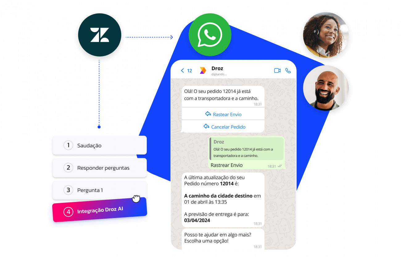 O melhor chatbot de WhatsApp para Zendesk - Zendesk